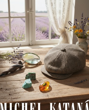 Кепка с козырьком, 8ми-клинка Мужская-Унисекс TWEED EDINBURG LATE MIST из твида (Плотная Костюмно-Блейзерная ШЕРСТЬ) TWEED.8-EDINBURG/LATE.MIST